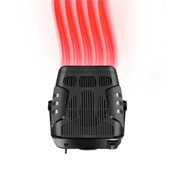 Essential 12V portable car heater and defroster for winter driving, quickly clears frosty windshields and warms cabin.