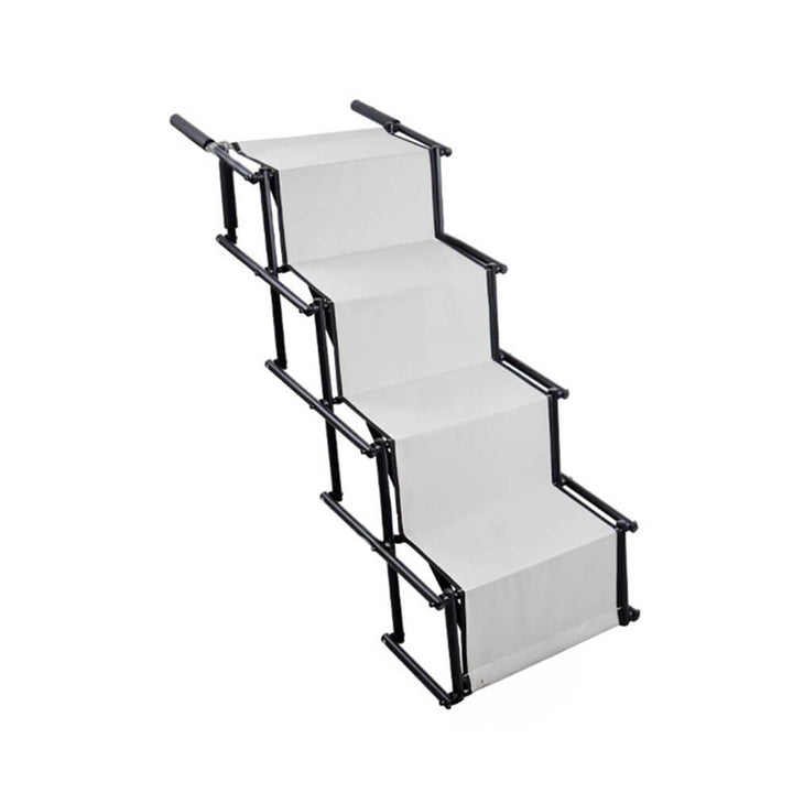 Easy car access for dogs with these portable, foldable, 4-step non-slip pet stairs