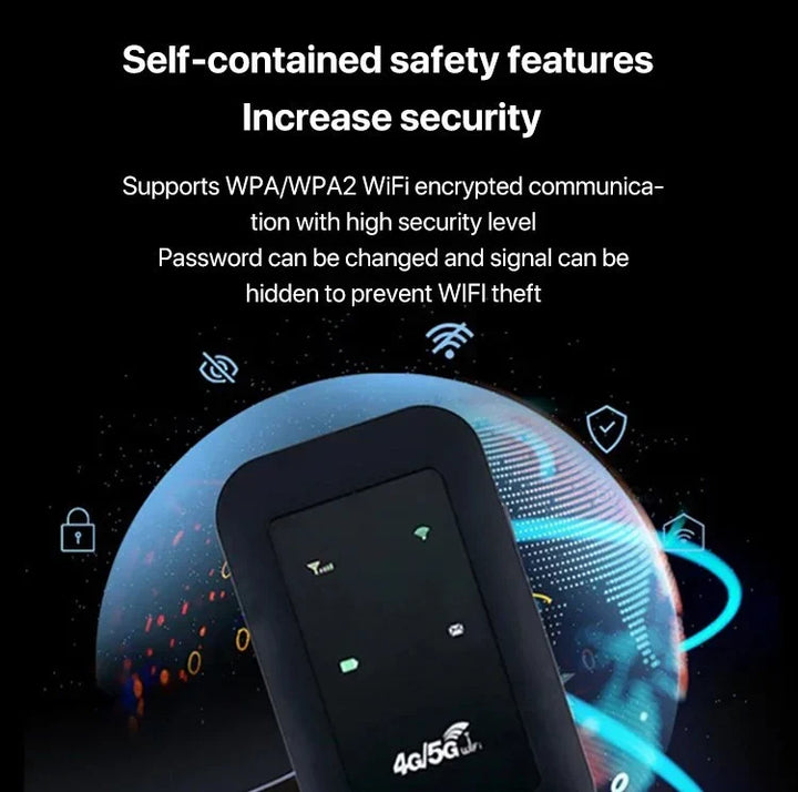 Unlocked 5G wireless router for multiple devices, providing reliable high-speed mobile internet access.
