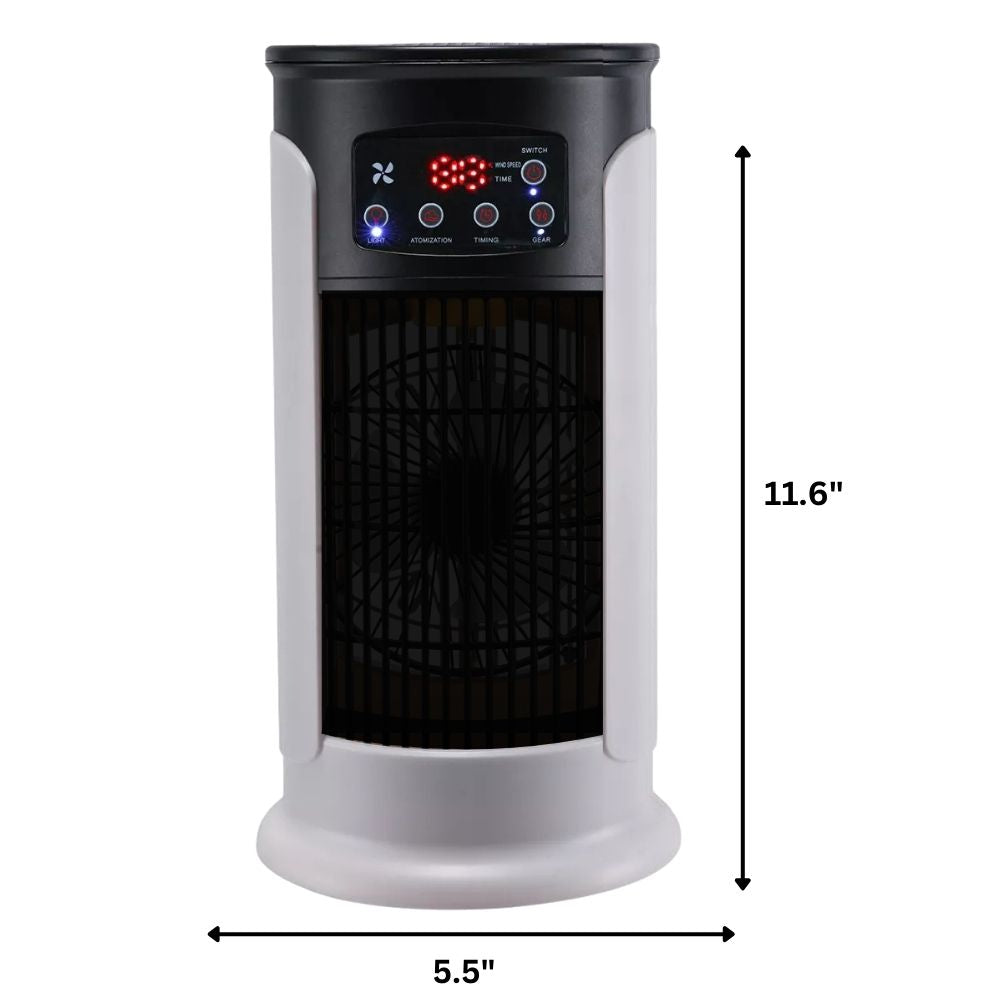 Personal windowless AC unit provides efficient spot cooling, ideal for bedroom or cubicle, quiet.