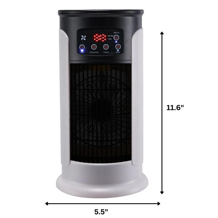 Personal windowless AC unit provides efficient spot cooling, ideal for bedroom or cubicle, quiet.