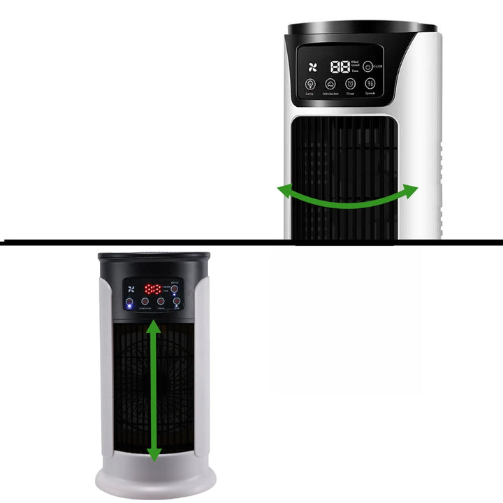 Modern portable air conditioner, windowless and energy-saving, delivers cool air for small to medium rooms.