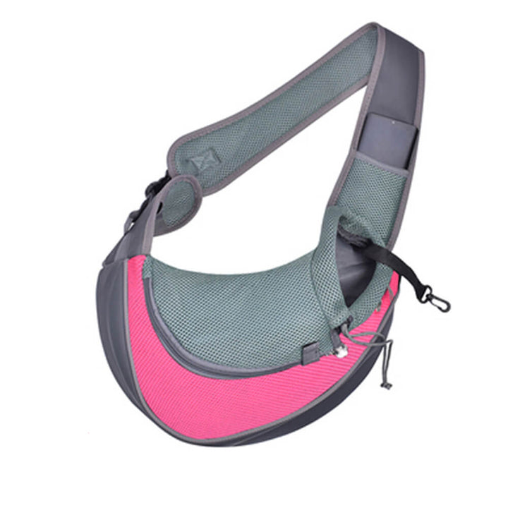 Travel pet carrier for small pets, featuring durable mesh and stylish PU leather accents