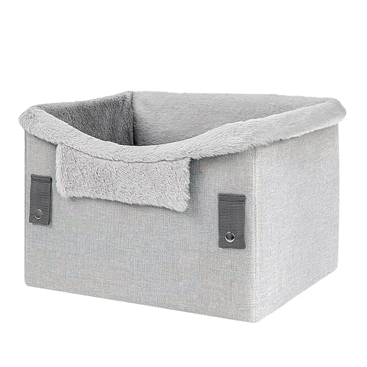 Portable dog car seat for small pets, booster for safe travel, foldable design, pet accessories