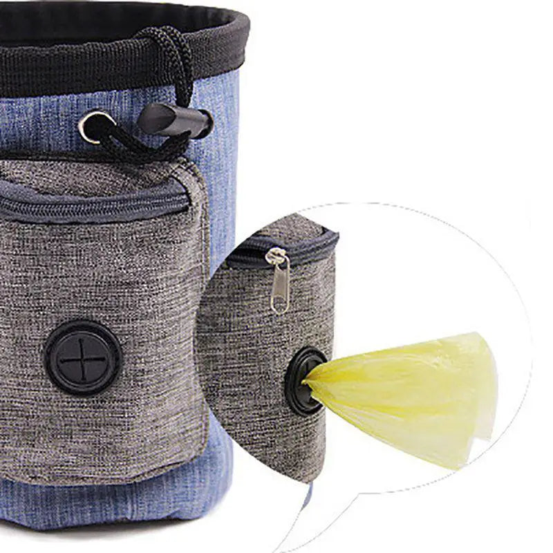 Unisex dog waste bag holder, lightweight and compact, easily clips onto leashes for dog owners.