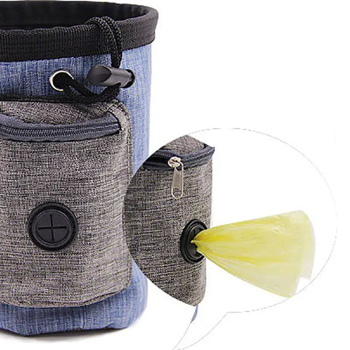Unisex dog waste bag holder, lightweight and compact, easily clips onto leashes for dog owners.