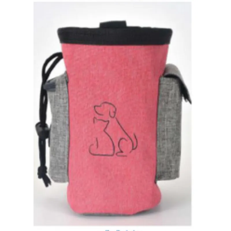 Black reusable dog waste bag dispenser, an eco-friendly pet supply for daily dog walks.