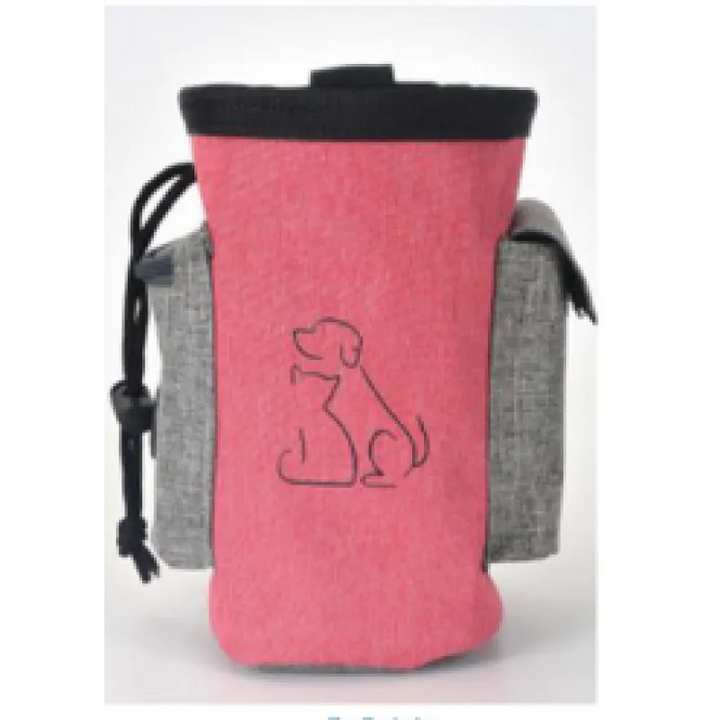 Black reusable dog waste bag dispenser, an eco-friendly pet supply for daily dog walks.