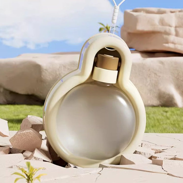 Dog travel water dispenser, a must-have pet accessory for thirsty pups on walks and hikes.