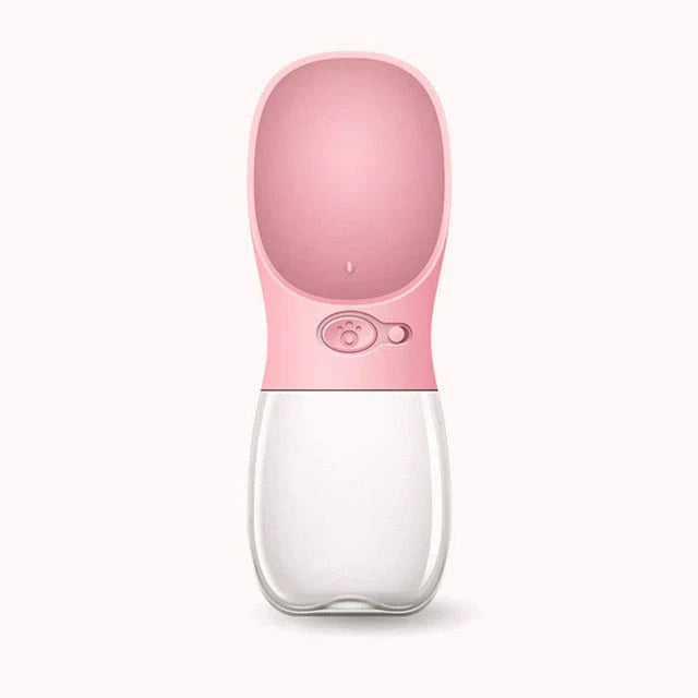Outdoor dog water bottle, leak-proof and portable with drinking trough, pet essential