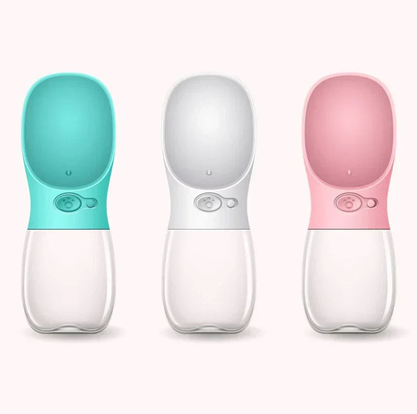 Dog hydration bottle, leak-proof and portable, essential pet travel gear accessory