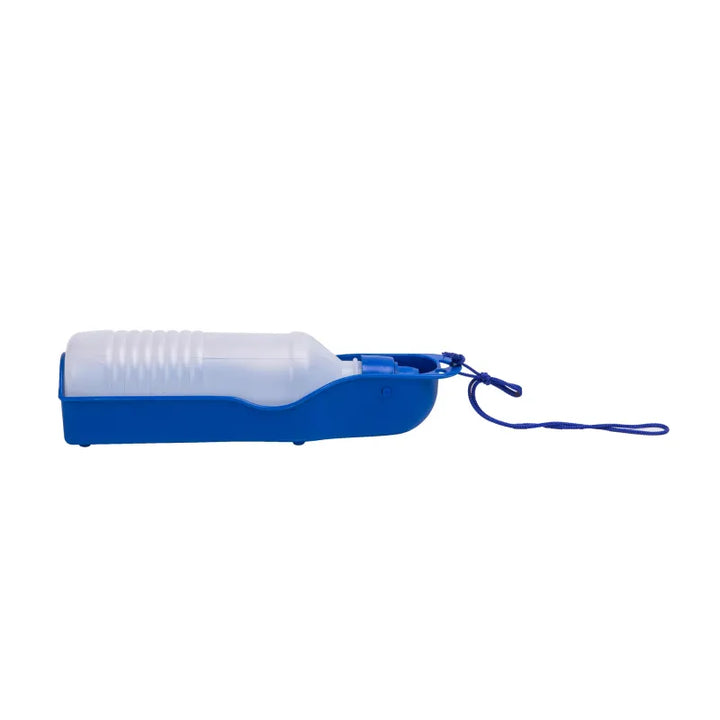 Leakproof portable dog water bottle & bowl combo, a convenient pet hydration solution for walks
