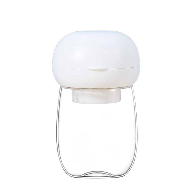 Spill-proof portable dog water bottle with a convenient one-hand operation for travel