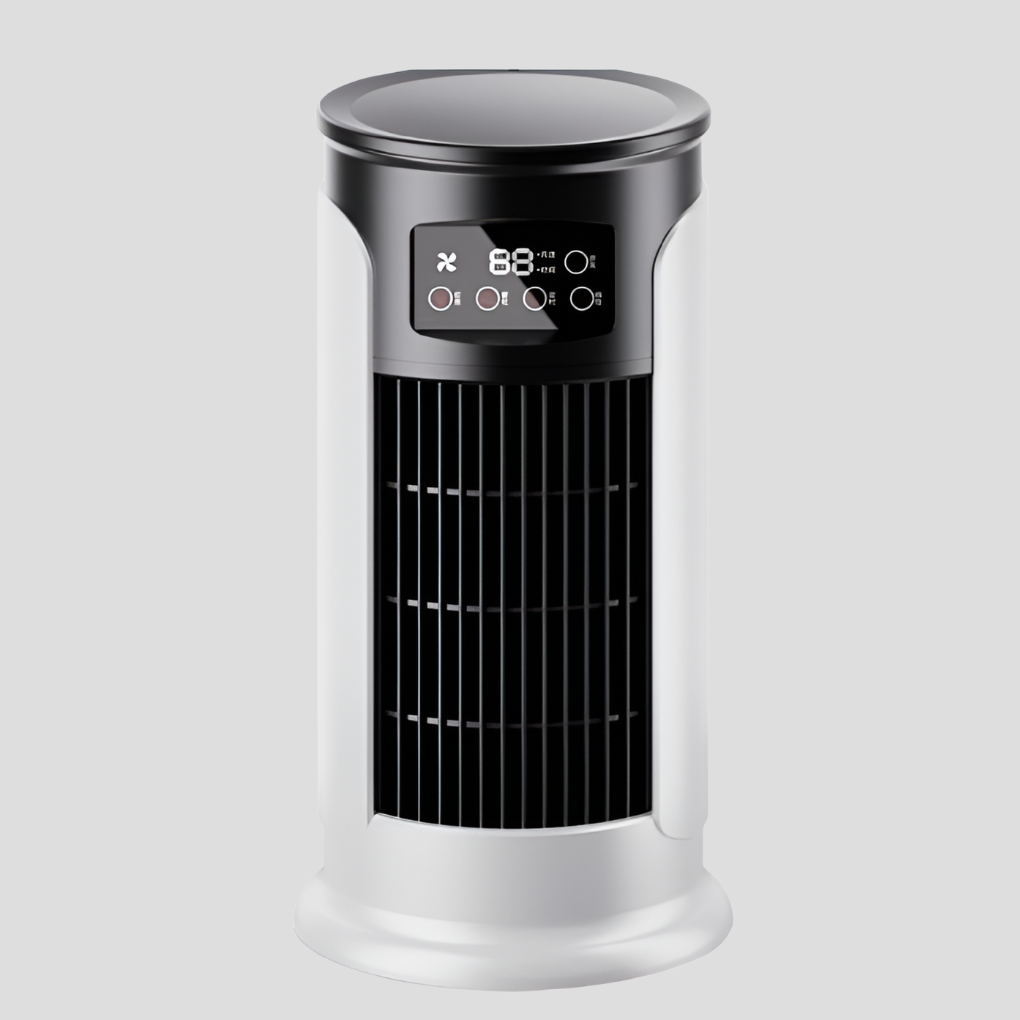 Portable evaporative cooler tower, windowless AC for easy room cooling. Ideal for home & office.