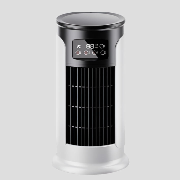 Portable evaporative cooler tower, windowless AC for easy room cooling. Ideal for home & office.