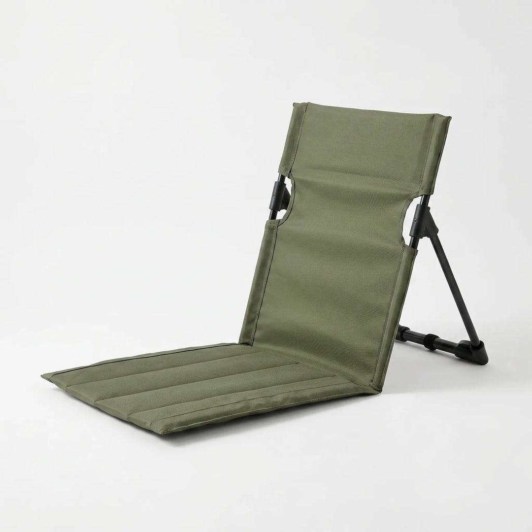 Folding camping chair for comfortable outdoor seating. Portable design, perfect for hiking, picnics & travel.