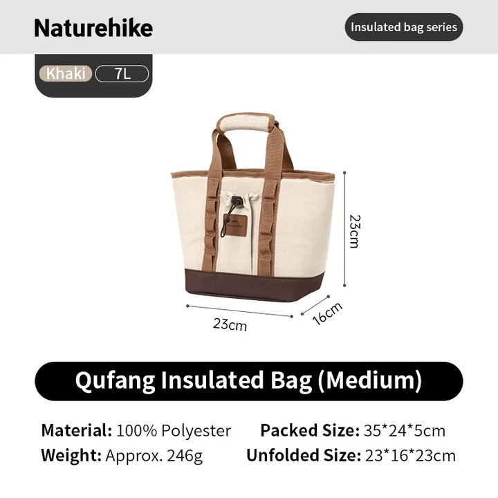 Travel-friendly foldable insulated cooler bag. Perfect for picnics, camping, beach trips, and daily lunch.