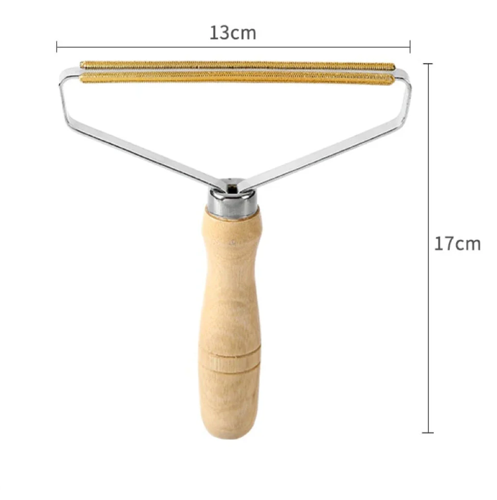 Handheld lint and fuzz remover set, perfect for pet owners. Keeps clothes, fabrics free of hair and pills.