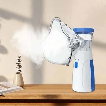 Portable mesh nebulizer for adults & kids, quiet breathing aid.