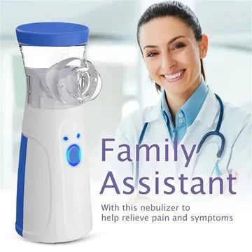 Travel-friendly portable mesh nebulizer for easy respiratory care on the go.
