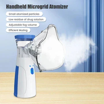 USB rechargeable portable mesh nebulizer for convenient respiratory health care.