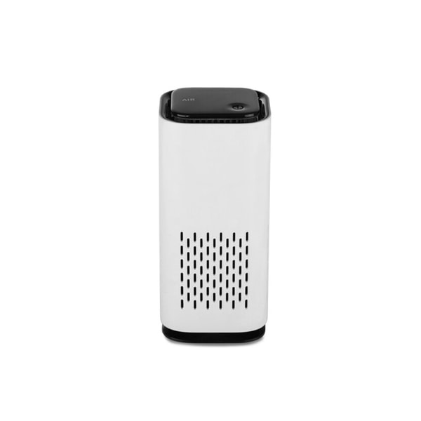 Compact pet air purifier, effectively eliminating pet odors and dander for cleaner air.