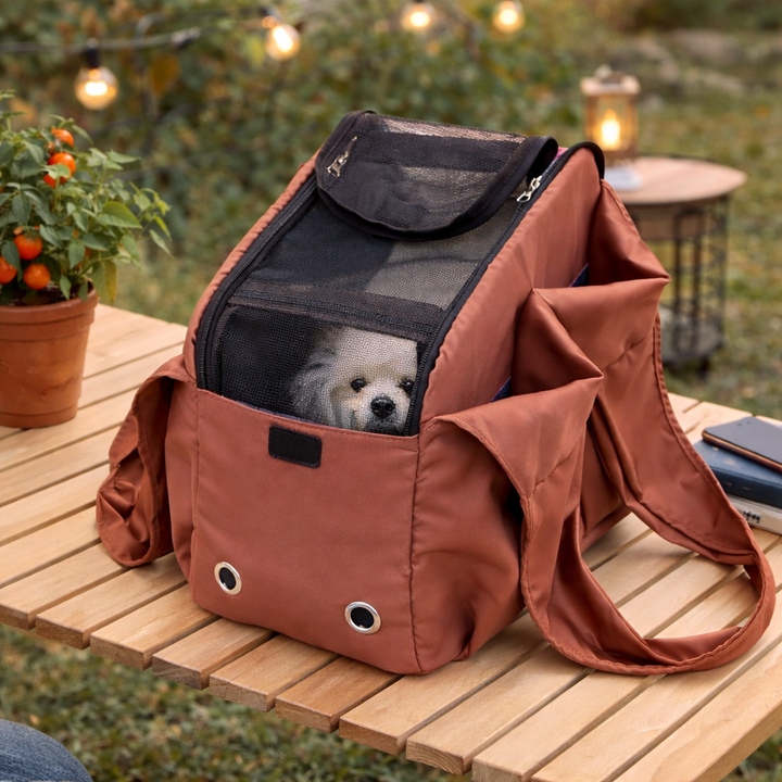 Lightweight portable pet carrier shoulder bag, essential pet supplies for everyday outings