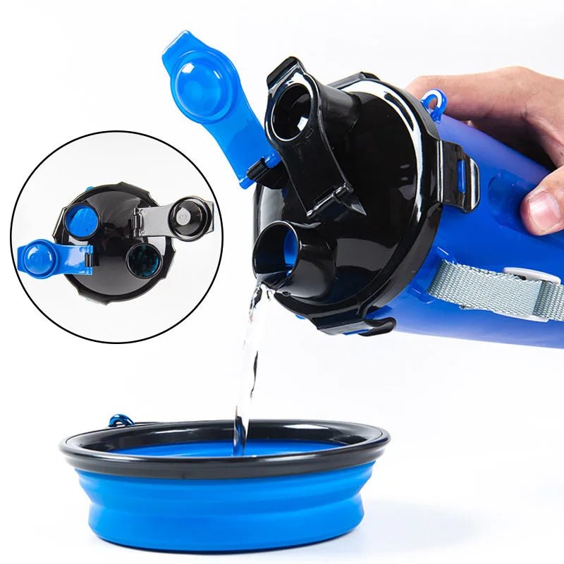 2-in-1 dog feeder and water dispenser, a practical pet accessory for journeys