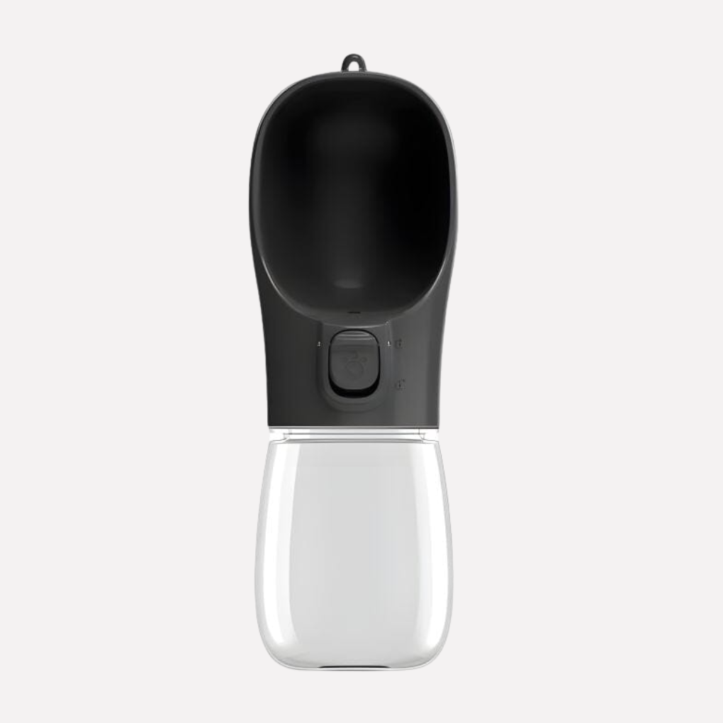 Leak-proof dog travel bottle with food-grade plastic, ideal for walks, hikes and outdoor adventures