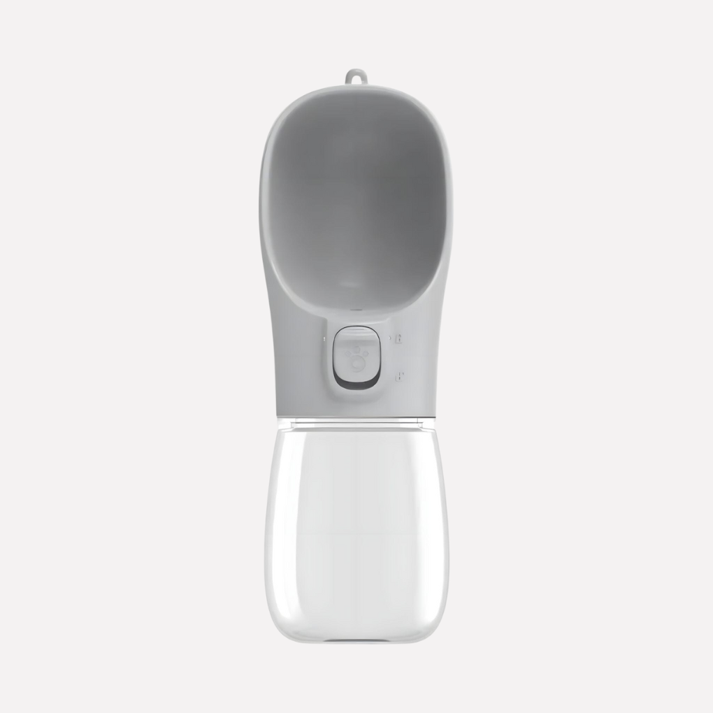 Compact pet feeder & water dispenser, 2-in-1 design for convenient hydration on the go