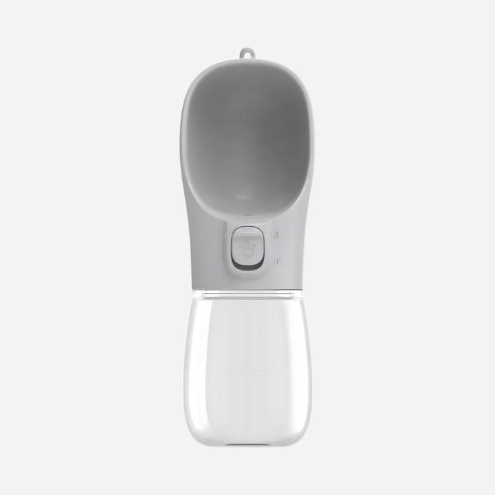 Compact pet feeder & water dispenser, 2-in-1 design for convenient hydration on the go