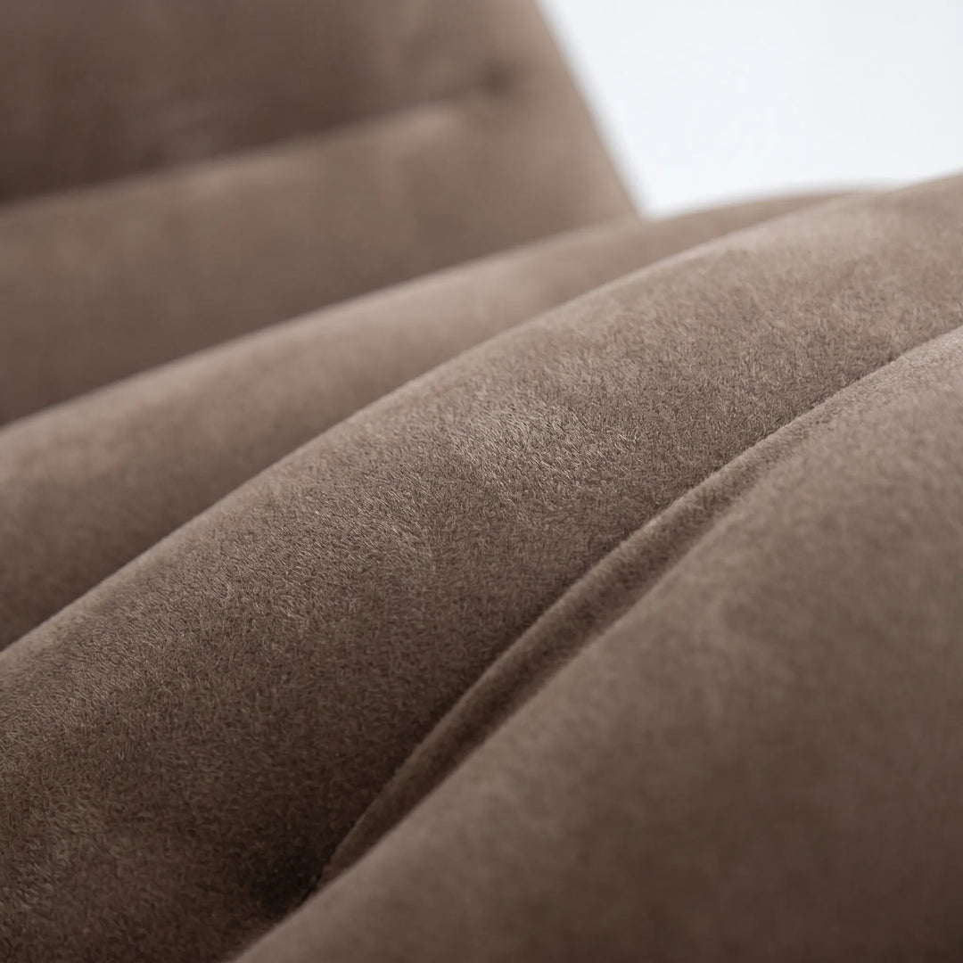 Pink S-shaped inflatable comfort chair. Perfect portable chaise longue for indoor relaxation or patio lounging.
