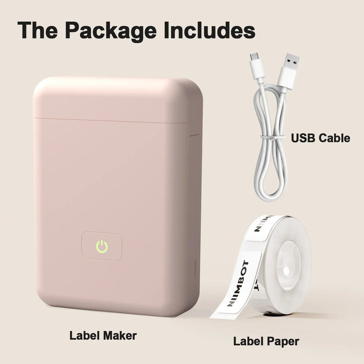 Desk-friendly inkless label printer Tavvitaimp18 for all your labeling needs. Perfect for any room.
