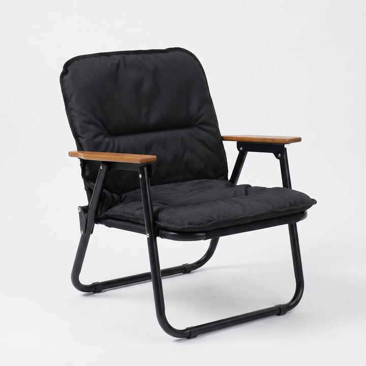 Compact folding outdoor sofa for two, offering comfortable seating for your next camping trip or picnic.