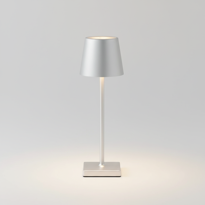 LightMagic dimmable wireless LED table lamp, battery-powered for ultimate portability and sleek design.