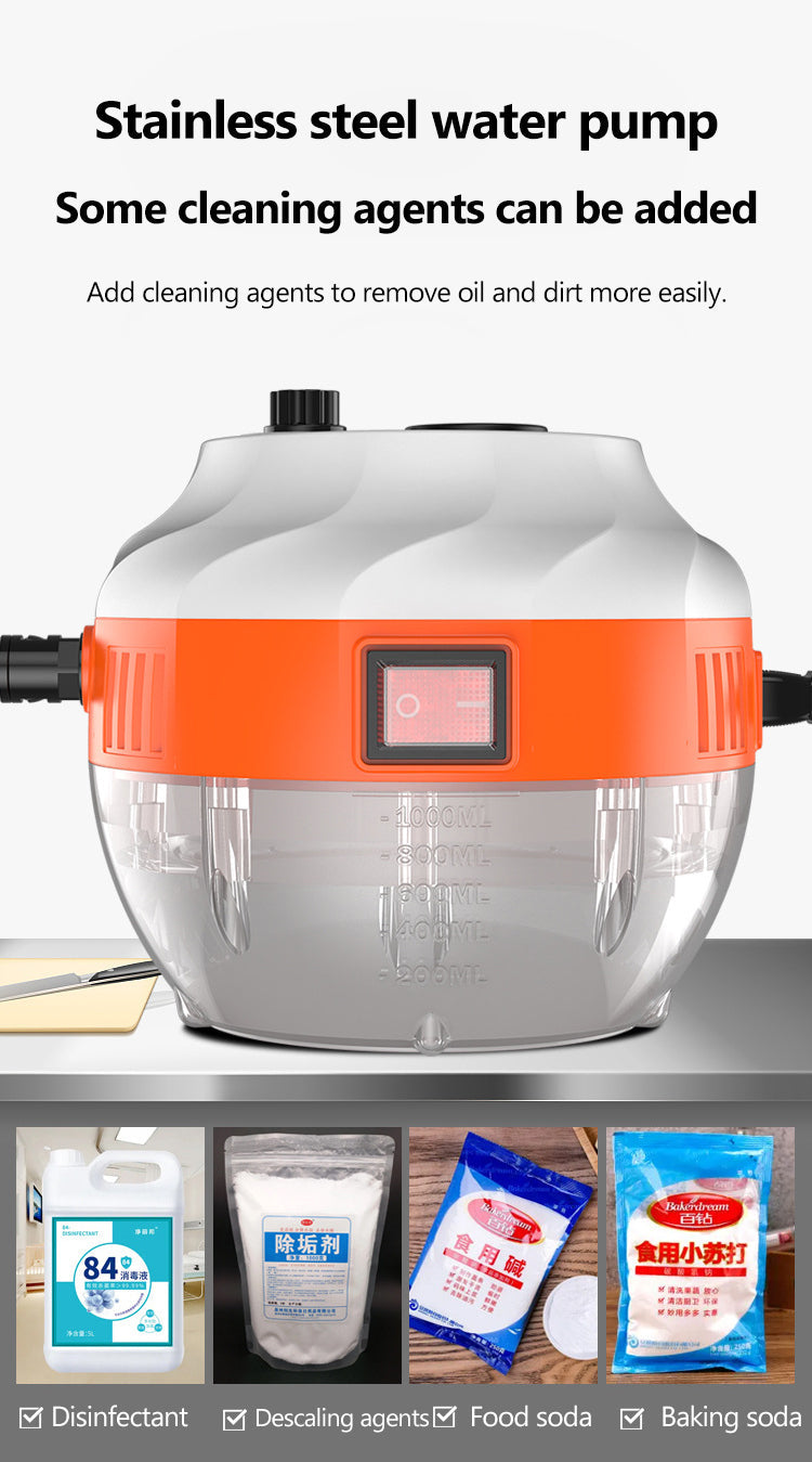 Achieve sparkling results with this powerful 2800W high-pressure steam cleaner for all surfaces.