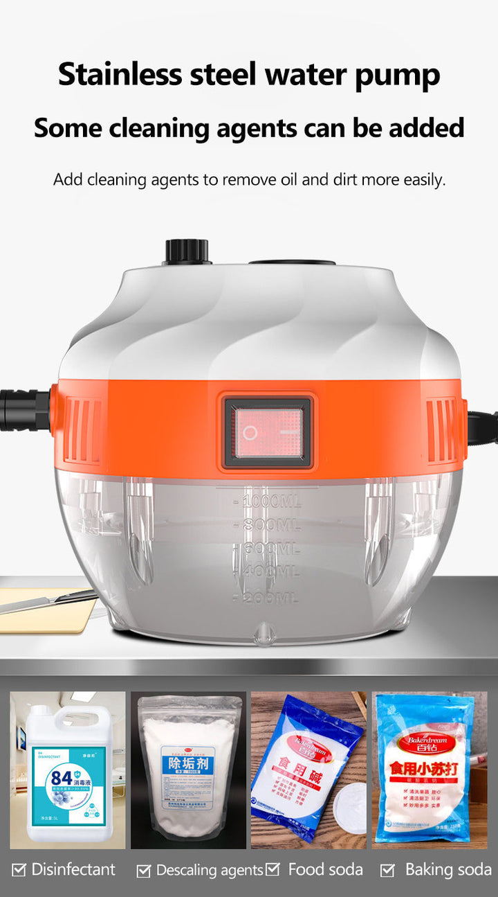 Achieve sparkling results with this powerful 2800W high-pressure steam cleaner for all surfaces.