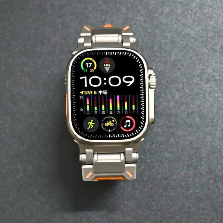 Versatile leather smartwatch band, a premium, stylish & durable unisex wristband.