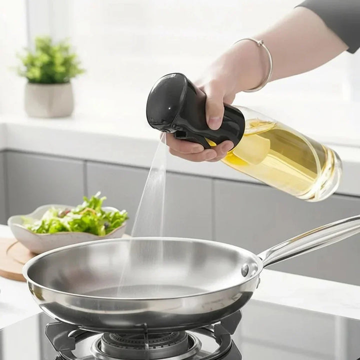 Premium olive oil sprayer for precise cooking, baking, & grilling. Healthy kitchen tool for even mist.