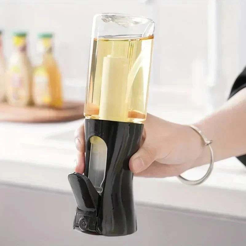 Healthy cooking spray bottle for air fryers & salads. Essential kitchen gadget for controlled oil dispensing.