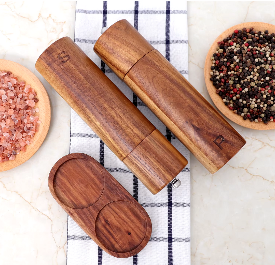 Teak wood spoon stirring a healthy meal, promoting sustainable & eco-friendly cooking with natural tools.
