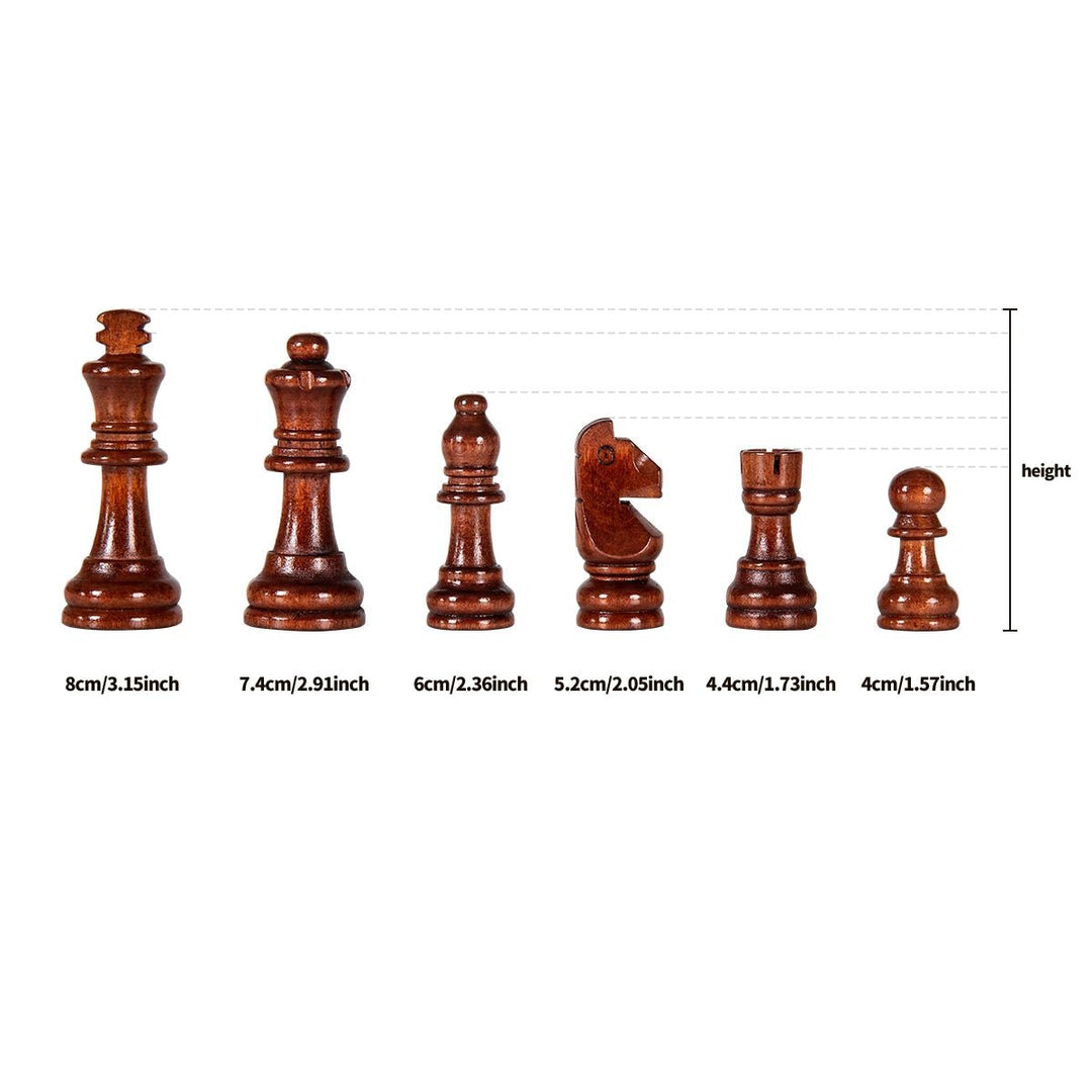 Detail of rich wood grain & smooth finish on a premium wooden chess board, highlighting its elegant craftsmanship.