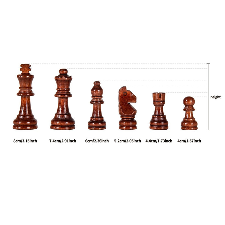 Detail of rich wood grain & smooth finish on a premium wooden chess board, highlighting its elegant craftsmanship.