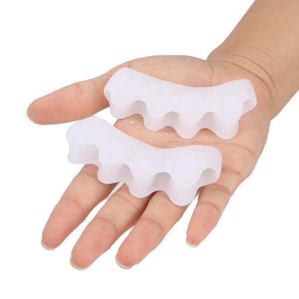 Orthopedic toe straightener & separator for bunion, hammer toe, and general foot pain relief. Essential foot care.