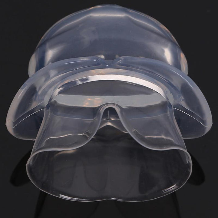 Unisex anti-snore tongue stabilizing device for quiet, comfortable sleep. Medical-grade oral sleep aid.