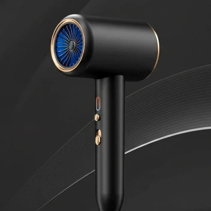Ionic hair dryer with advanced frizz control technology for sleek, salon-quality, glossy hair.