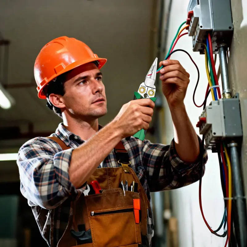 Versatile 8-in-1 multi-tool: wire stripper, cable cutter, crimper, tester. Ideal for electricians.