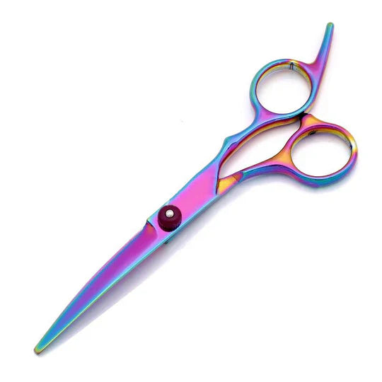 Dog grooming kit with various scissors for all pet hair trimming needs.