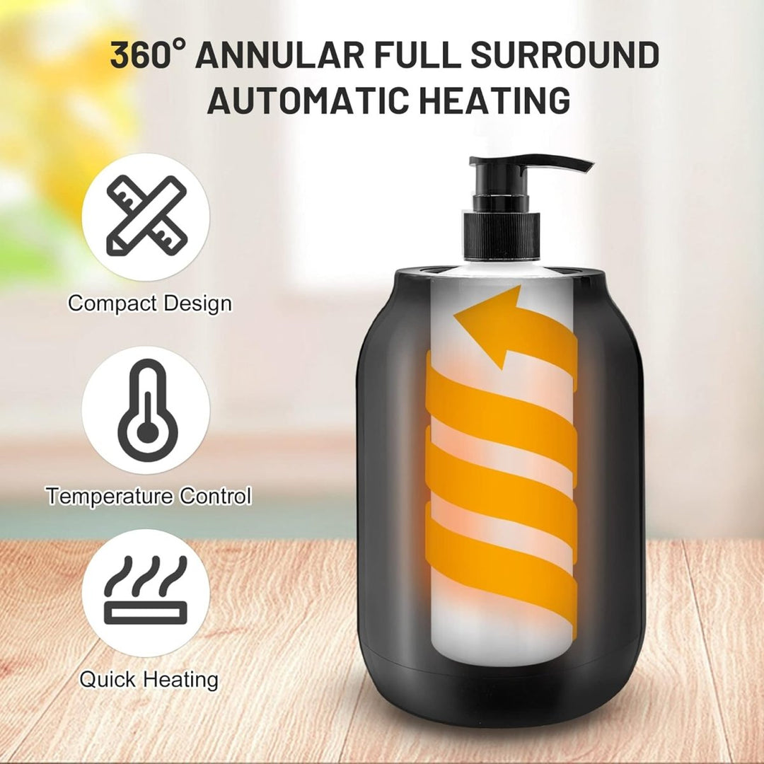 Efficient electric oil warmer, perfect therapy tool for professional massages and warm oil applications.