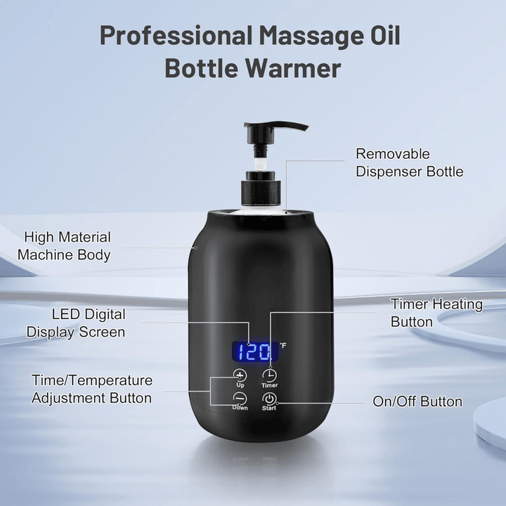 Premium electric massage oil warmer, a professional-grade heater for all your warm oil therapy needs.